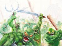 Swamp Spirits in their humanoid figure