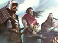 The advisors held Kaneka's helmet
