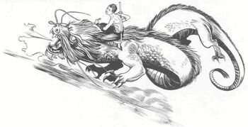 Hochiu riding the Air Dragon