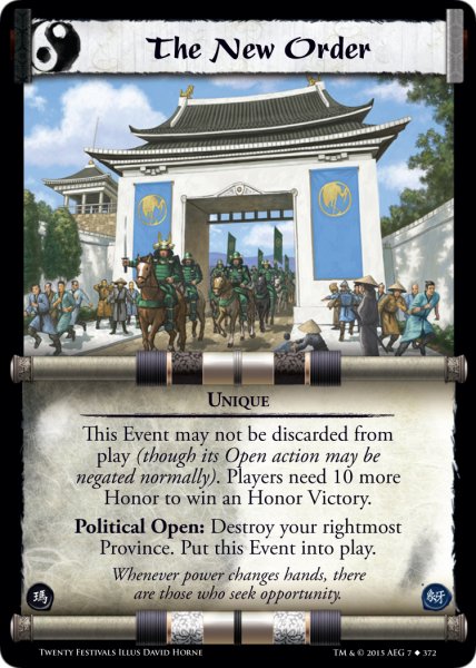 Legend of the Five Rings L5R CCG TF Twenty Festivals Bisento