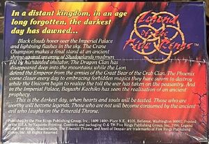 Crystal Katana L5R Legend of the Five Rings CCG Anvil of Despair 1996