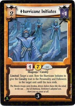 Hurricane Initiates/card | L5r: Legend of the Five Rings Wiki | Fandom