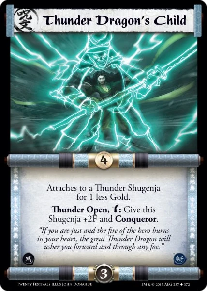 L5R Thunder Dragon Ultra Pro Card Sleeves - Standard Size, Thunder Dragon  Legend Of The Five Rings (L5R) Dragon Shield Sleeves