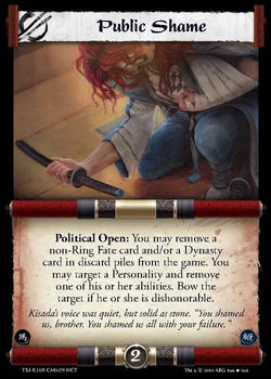 Public Shame/card | L5r: Legend of the Five Rings Wiki | Fandom