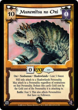 Munemitsu no Oni/card | L5r: Legend of the Five Rings Wiki | Fandom