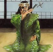 Naseru Protecting Himself with a Tessen