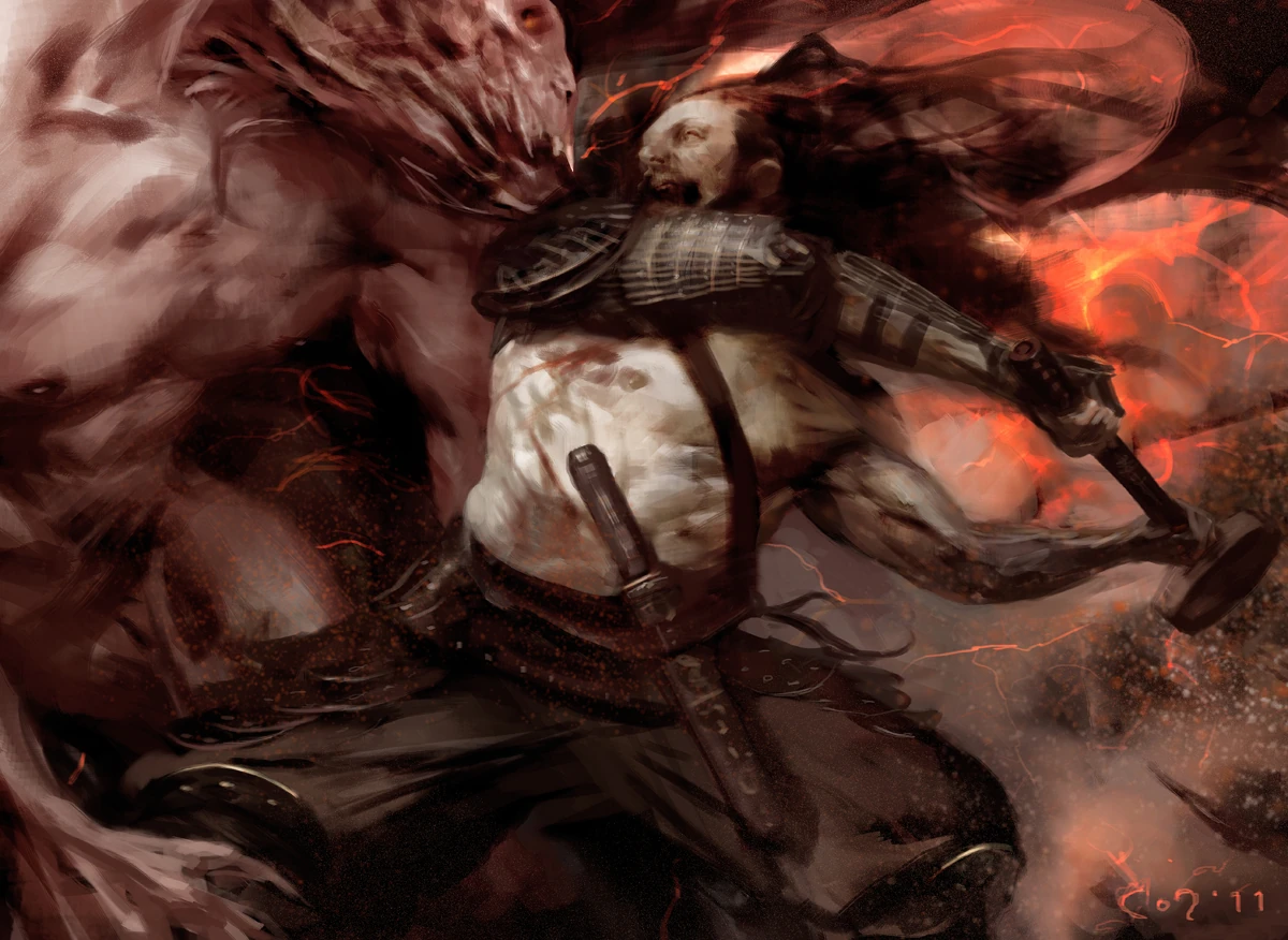 Победа над Берсерком Хаклангром Бородатым в God of