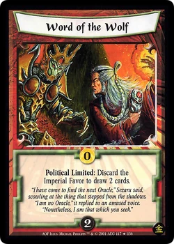 Word of the Wolf/card | L5r: Legend of the Five Rings Wiki | Fandom