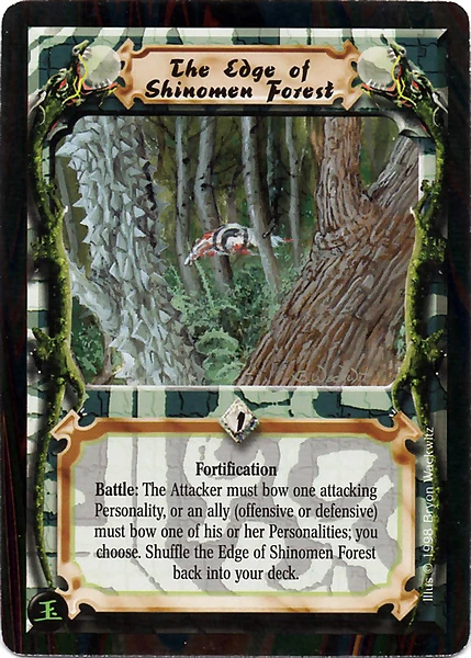 The Edge Of Shinomen Forest Card L5r Legend Of The Five Rings Wiki Fandom