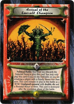 Arrival of the Emerald Champion/card | L5r: Legend of the Five