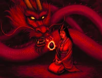 Ochiai communicating with the Fire Dragon