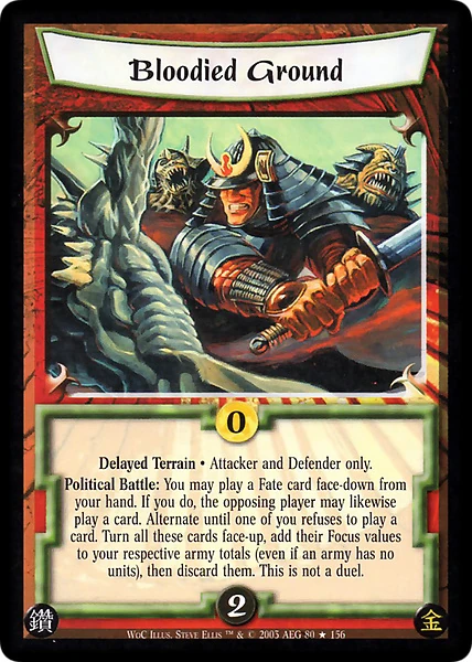 Bloodied Ground/card | L5r: Legend of the Five Rings Wiki | Fandom