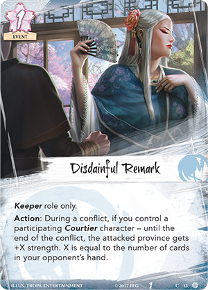 Disdainful Remark - Legend of the Five Rings Wiki