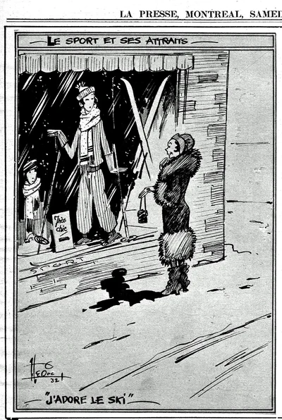 Dans la section rotogravure du journal La Presse du 21 janvier 1932.