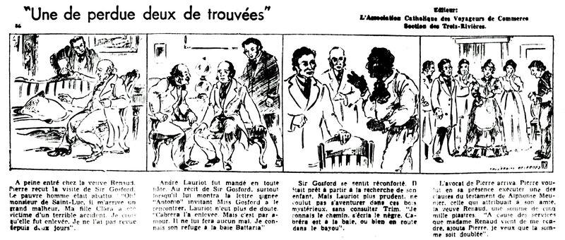 Une de Perdue deux de Trouvées dans le journal Le Devoir du 4 février 1936.