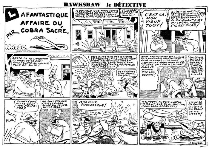 Hawkshaw le Détective Le Nouvelliste Wikia La BD de Journal au