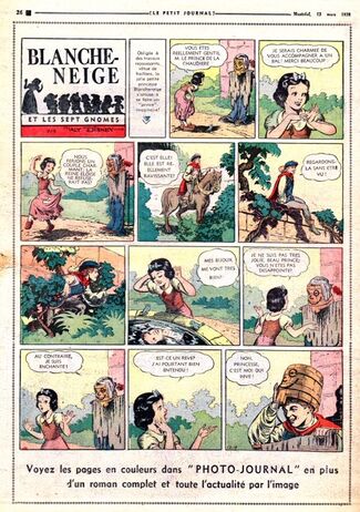 Blanche-Neige et les Sept Gnomes - Le Petit Journal Symphonie Folâtre traduction de Snow White and the Seven Dwarfs de Walt Disney 1938