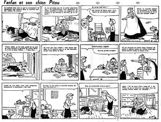 Fanfan et son Chien Pitou - Le Soleil traduction de Tippie de Edwina Dumm 1939