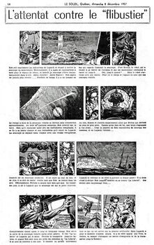 L'Attentat contre le Flibustier - Le Soleil une aventure du Capitaine Rob de Pieter Kuhn 1958 Hollande