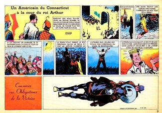 Un Américain du Connecticut à la Cour du Roi Arthur - La Presse traduction de A Connecticut Yankee in King Arthur's Court de Chad Grothkopf 1945-1946