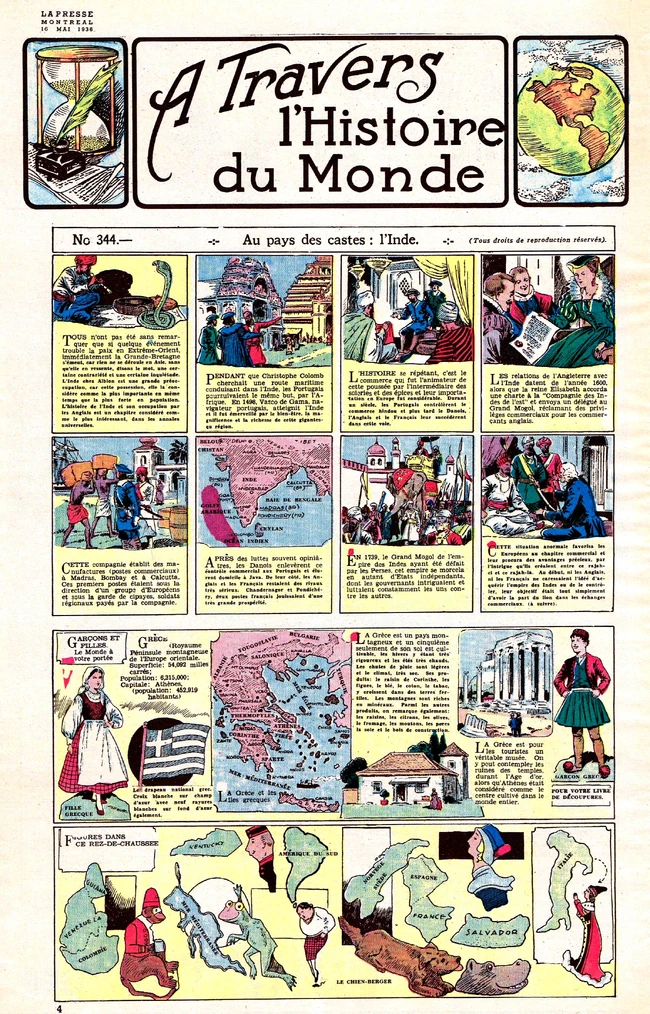 Page de La Presse du 16 mai 1936.