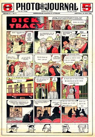 Dick Tracy - Photo-Journal traduction de Dick Tracy de Chester Gould 1940-1941