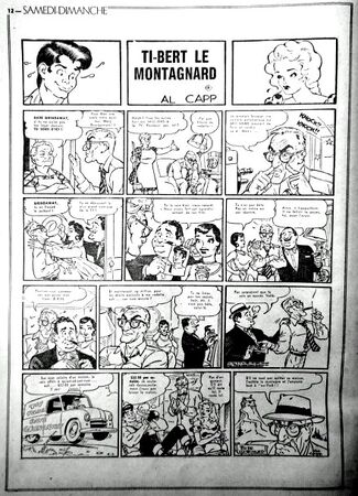 Ti-Bert le Montagnard - Samedi-Dimanche traduction de Li'l Abner de Al Capp 1955