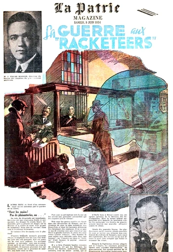 LA PATRIE DU SAMEDI, couverture du cahier combiné, magazine et BD, du 9 juin 1934 format tabloïd