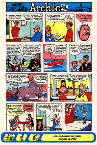 Archie - La Voix de l'Est traduction de Archie de Bob Montana 1968-1971