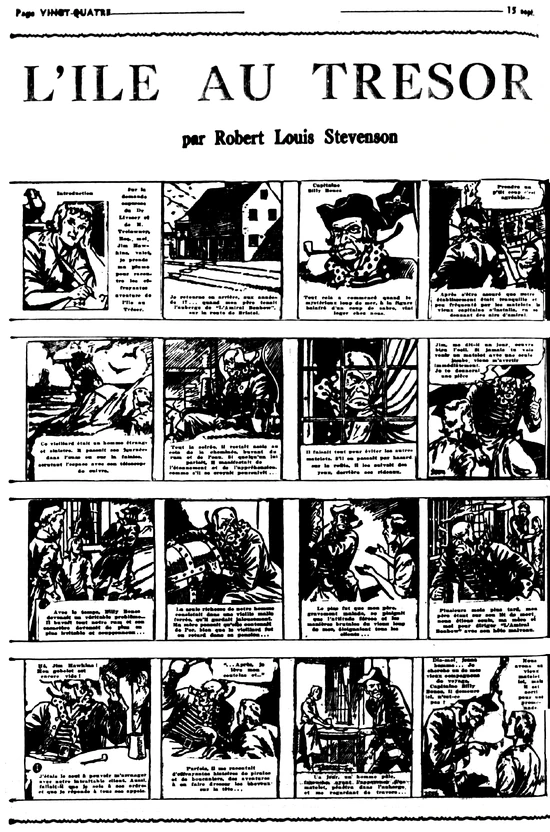 L'Ile au Trésor dans le journal Le Front Ouvrier du 15 septembre 1945.