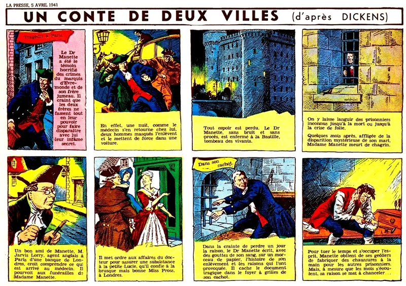 Un Conte de Deux Villes, La Presse du 5 avril 1941.