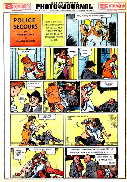 Police-Secours, traduction de Radio Patrol de Charlie Schmidt.