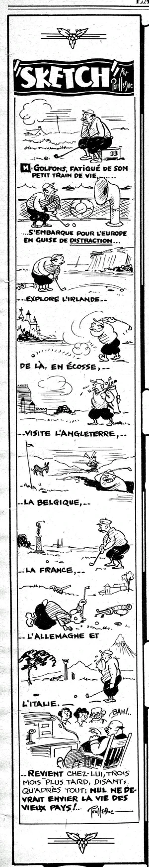 Dans la section rotogravure du journal La Presse du 16 septembre 1933.