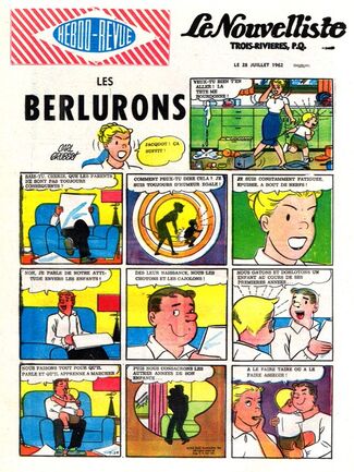 Les Berlurons - Hebdo-Revue traduction de The Berrys de Carl Grubert 1961-1965