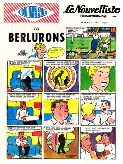Les berlurons 28-7-1962.jpg (146 kio) Hebdo-Revue, couverture du cahier BD du 28 juillet 1962