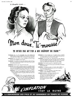 Illustration dans La Revue Populaire de novembre 1945.
