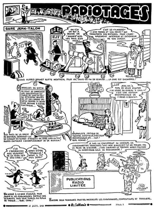 Radiotages dans le Radiomonde du 17 janvier 1948.