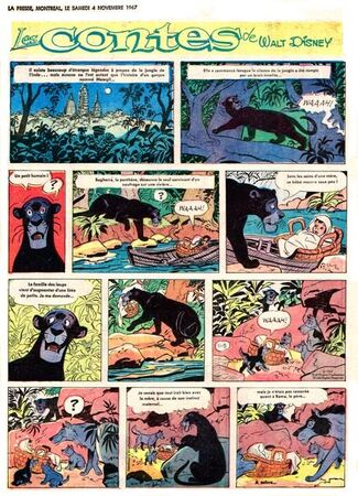 Le Livre de la Jungle - La Presse traduction de The Jungle Book de Walt Disney's Treasury of Classic Tales du 4 novembre au 27 janvier 1968