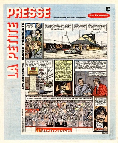 Presse 6-11-88.jpg (137 kio) La Presse, couverture du cahier BD du 6 novembre 1988