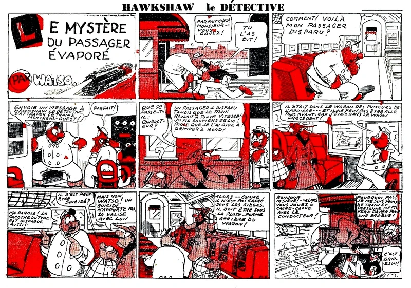 Hawkshaw le Détective Le Petit Journal Wikia La BD de Journal au