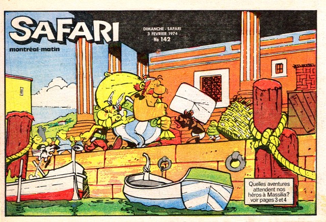 Safari Montréal-Matin couverture du 3 février 1974