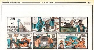 Zizi et Fanfan - La Patrie du Dimanche traduction de The Nut Bros. de Gene Ahern 1957-1958