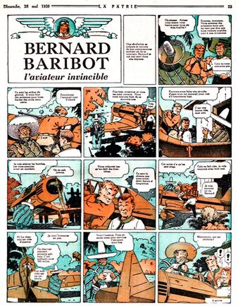 Bernard Baribot - La Patrie du Dimanche traduction de Barney Baxter de Frank Miller 1939-1947
