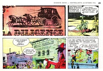 Lucky Luke épisode La Diligence de Morris 1972-1973