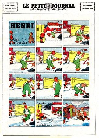 Henri - Le Petit Journal traduction de Henry de Carl Anderson 1948-1973