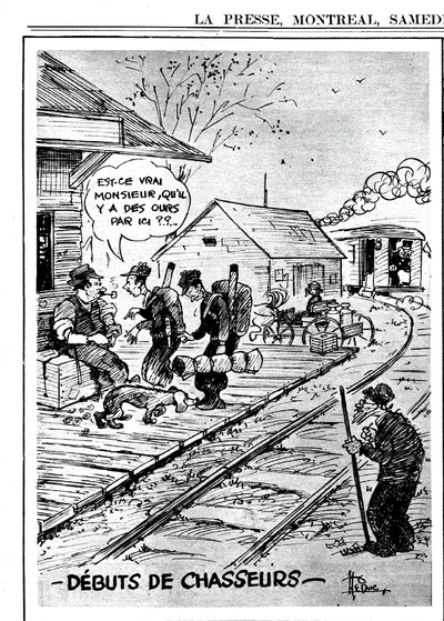 Dans la section rotogravure du8 journal La Presse du 5 novembre 1932.