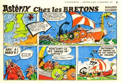 Astérix chez les Bretons de Uderzo et Goscinny 1971-1972