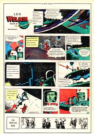 Léo Welkin Pilote de l'Espace - Le Petit Journal traduction de Chris Welkin, Planeteer de Art Sansom 1958-1961