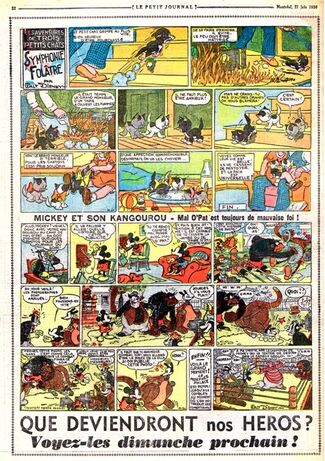 Symphonie Folâtre Les Aventures de Trois Petits Chats - Le Petit Journal traduction de Silly Symphony Three Little Kittens de Walt Disney 1936