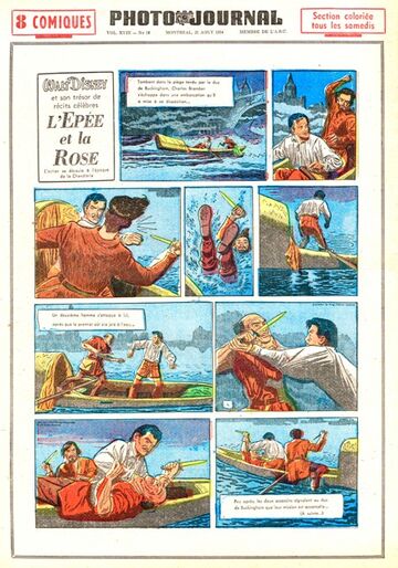 L'Épée et la Rose - Photo-Journal traduction de The Sword and the Rose de Walt Disney's Treasury of Classic Tales 1954